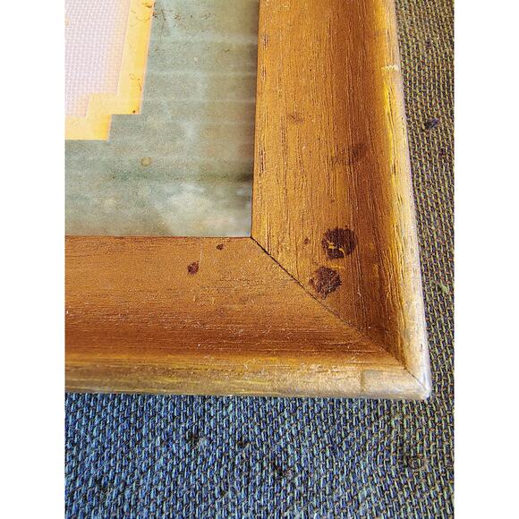 Vintage 1970s Needlepoint Angel Wall Art Set – Hand-Stitched Textile, Christmas - Picture 10 of 10